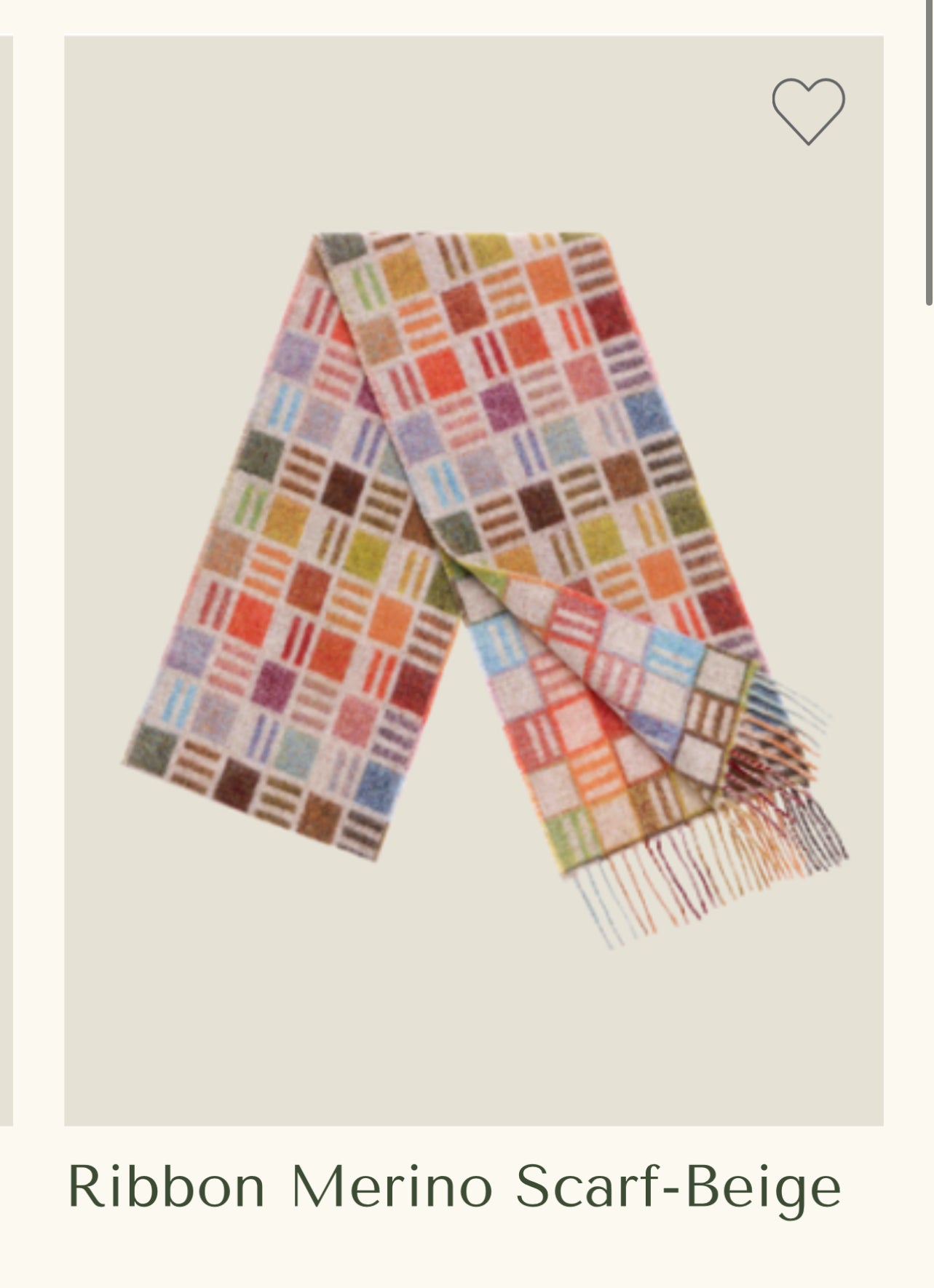 Brontë By Moon Merino Scarf - Beige