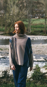 Eribe Montrose Cowl Sweater In Oban Sky