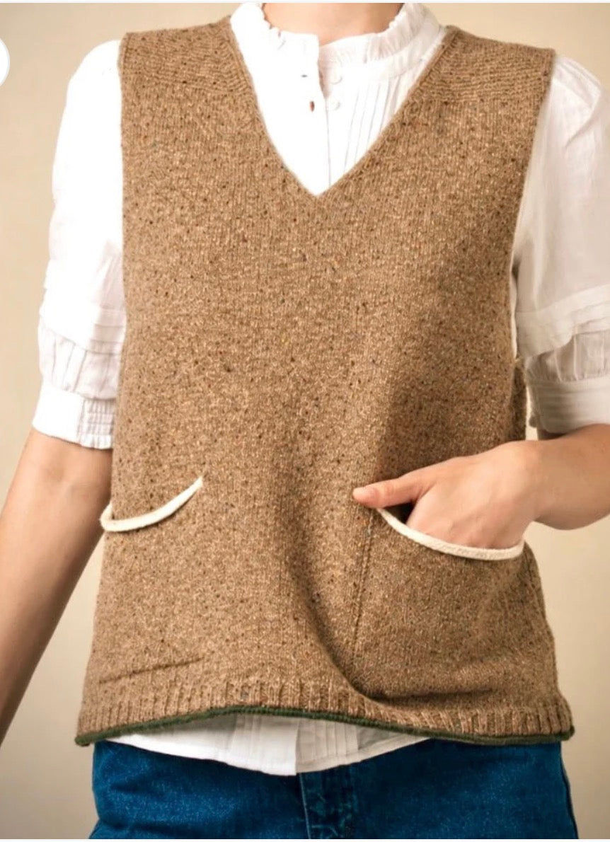 New Eribe Tweednep Vest In Desert