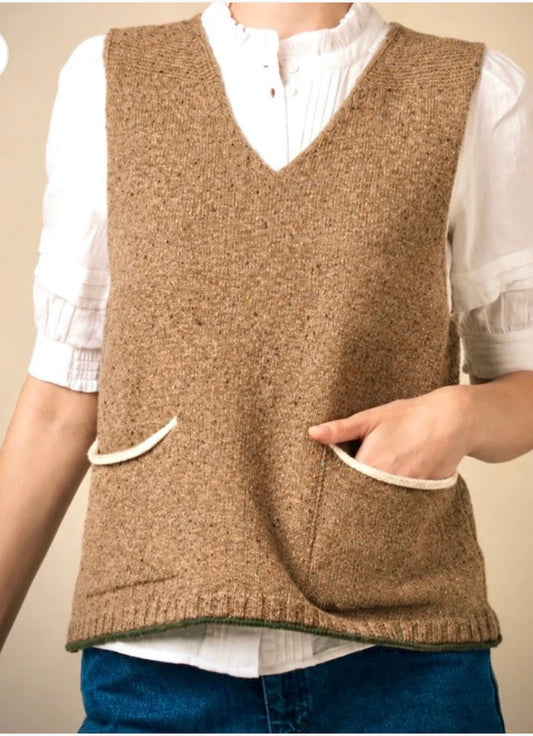 New Eribe Tweednep Vest In Desert