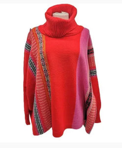 Eribe Montrose Cowl Sweater In Scarlet