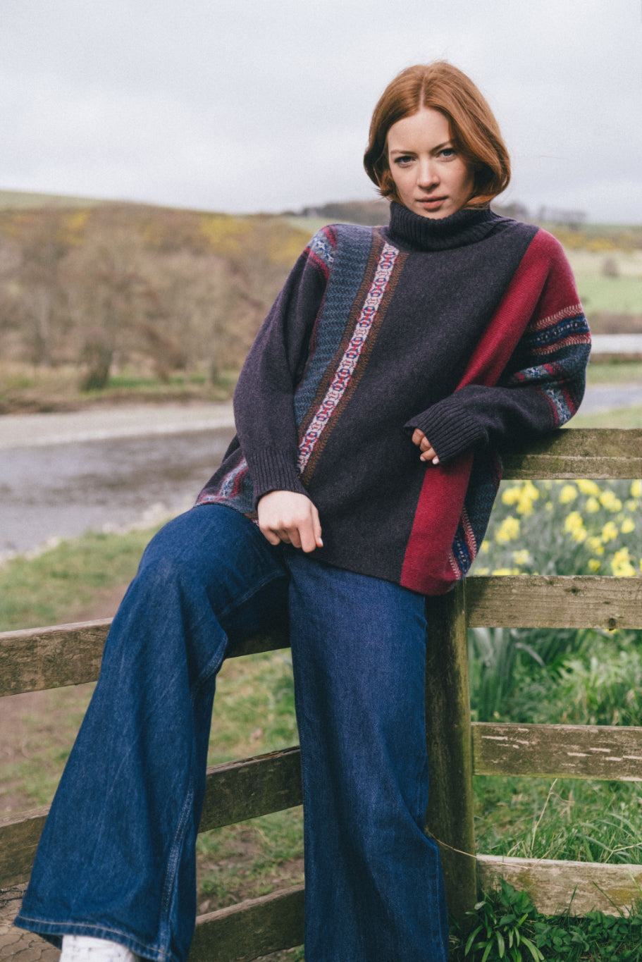 Eribe Montrose Cowl Sweater In Bramble