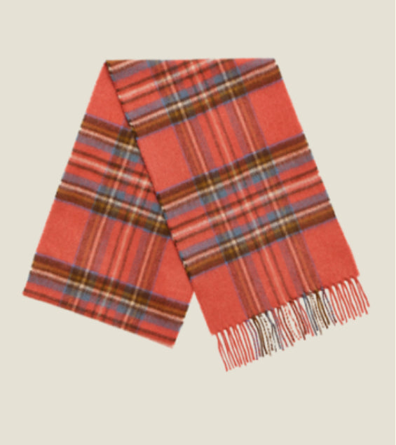 Brontë By Moon Tartan Merino Scarf - Antique Royal Stewart