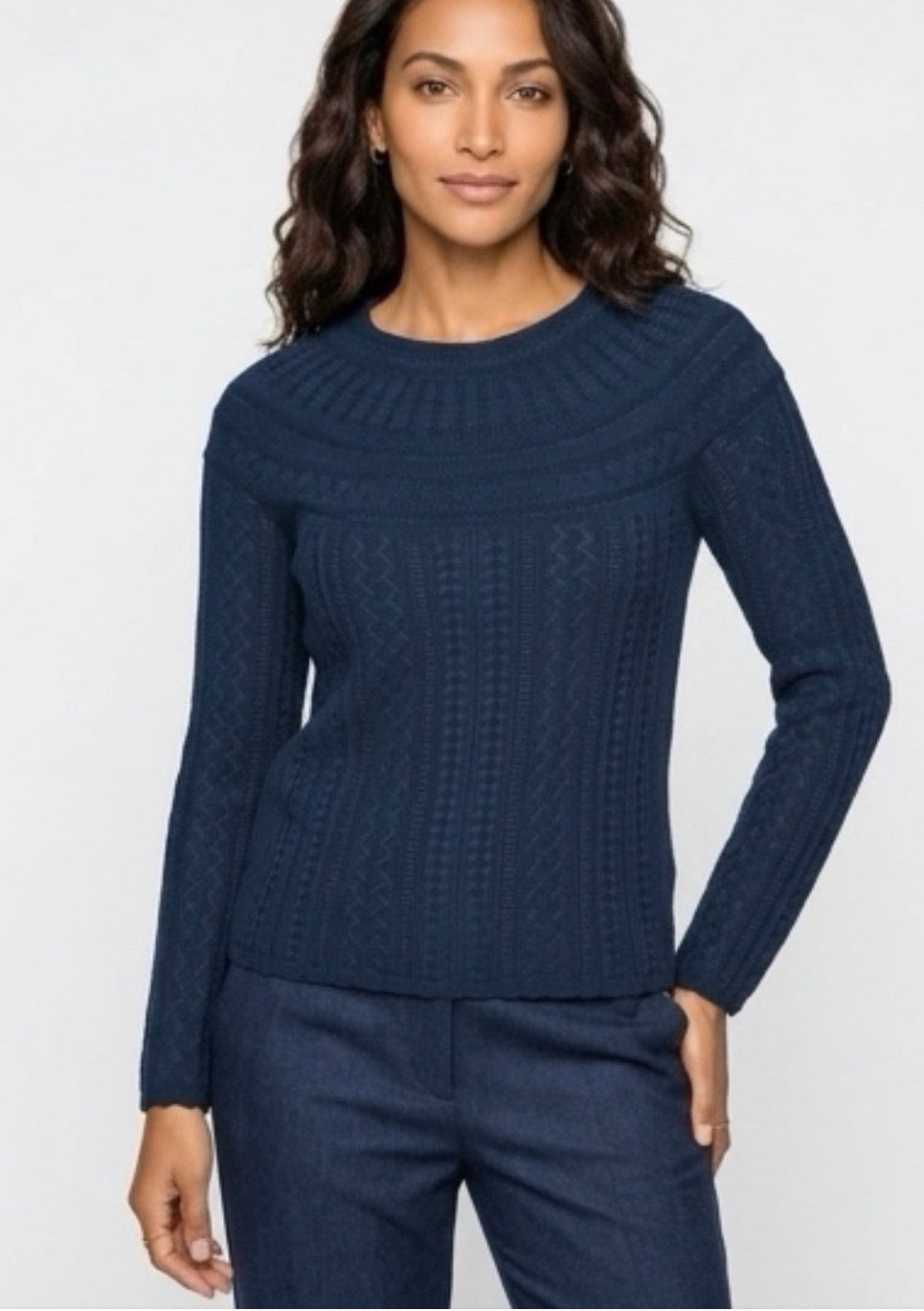 New Eribe Vaila Lace Merino Sweater