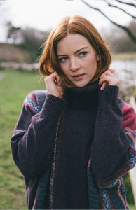 Eribe Montrose Cowl Sweater In Bramble