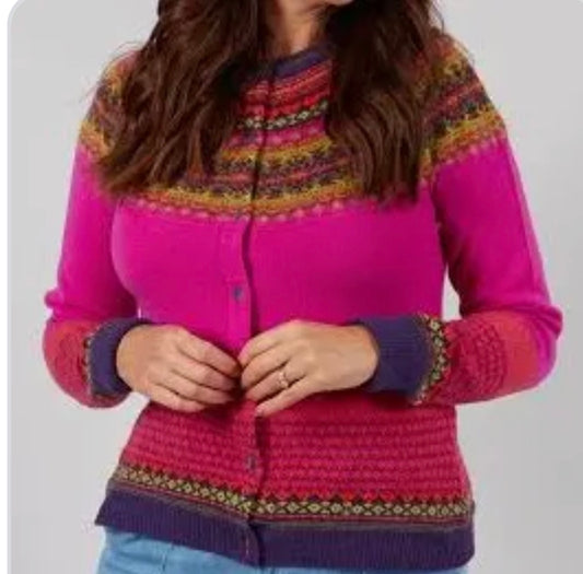New Eribe Fairisle Alpine Cardigan In Jazz