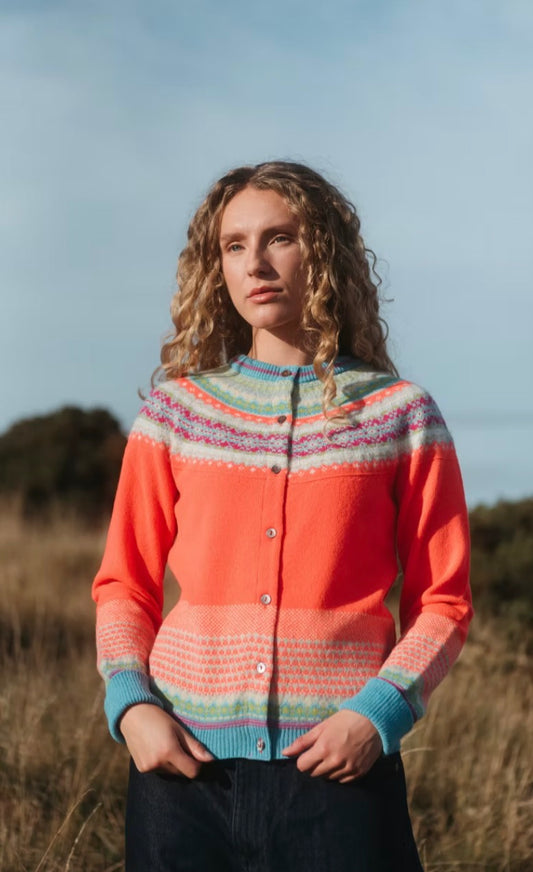 New Eribe Fairisle Alpine Cardigan In Amelia