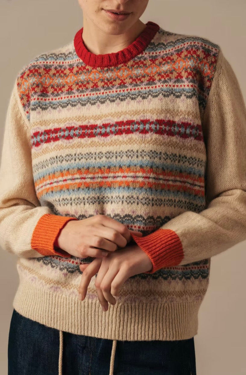 New Scottish Eribe Westray Block Sweater
