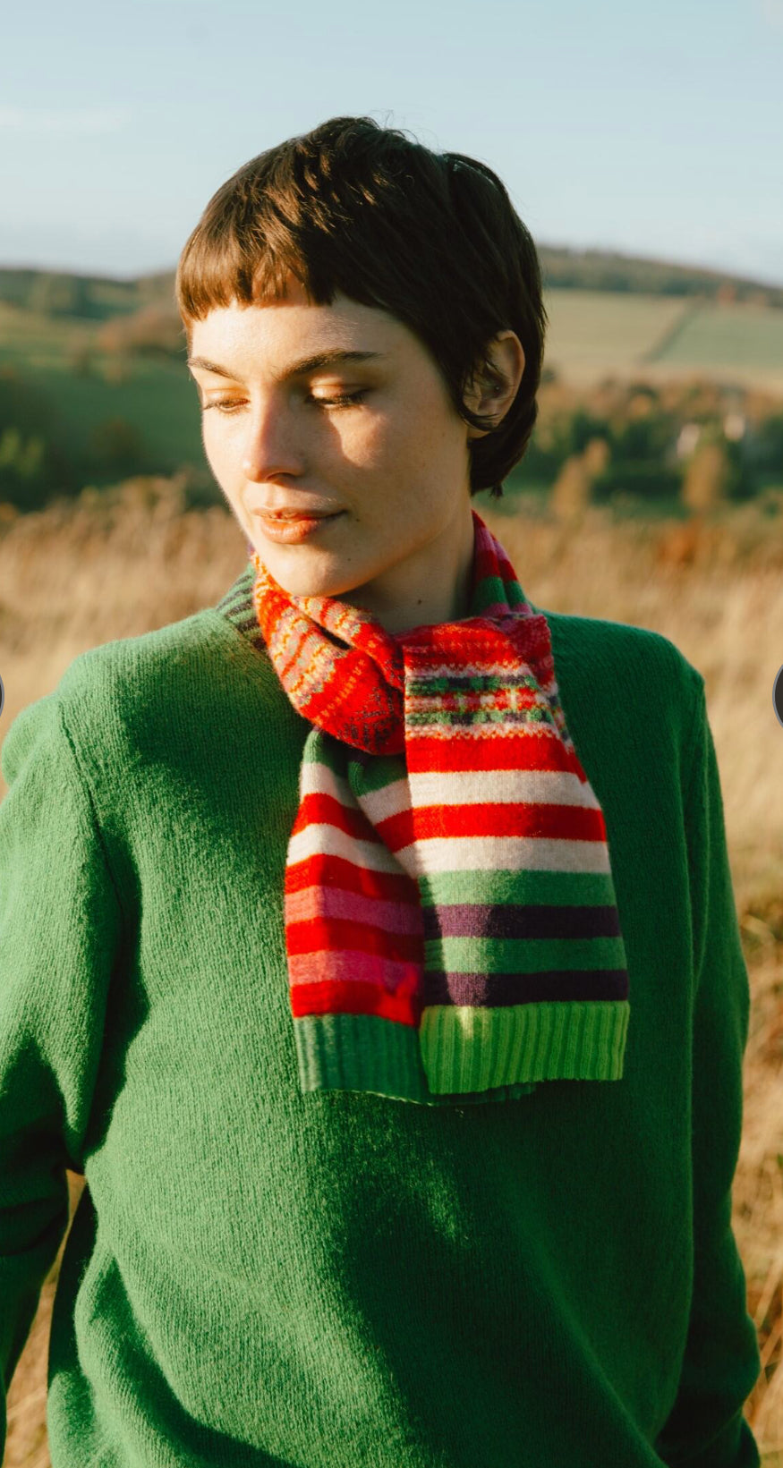 New Stobo Mini Scarf In Rosa