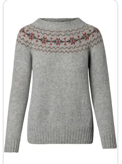 New Harley Of Scotland Fairisle In Silver