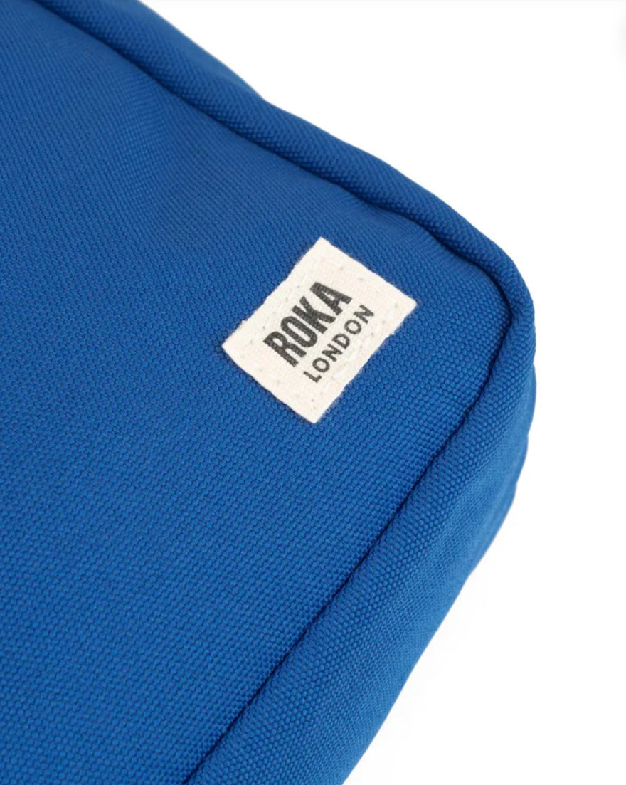 New Roka Bond Cross Body In Galactic Blue Canvas