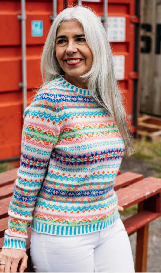 New Eribe Fairisle Kinross Sweater in Mural