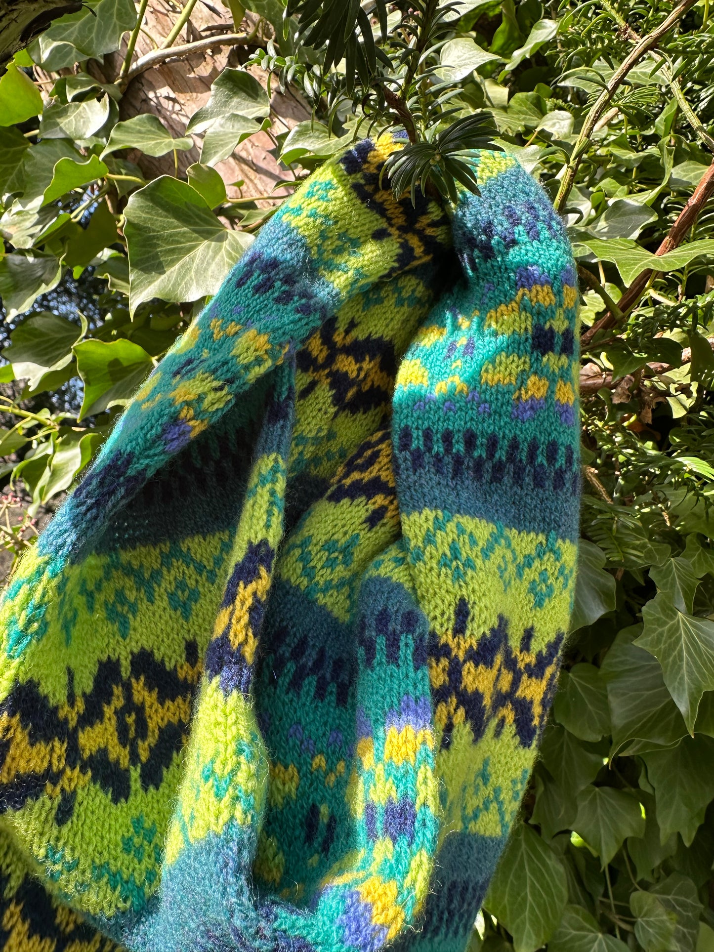 Green Grove Weavers Fairisle Scarf