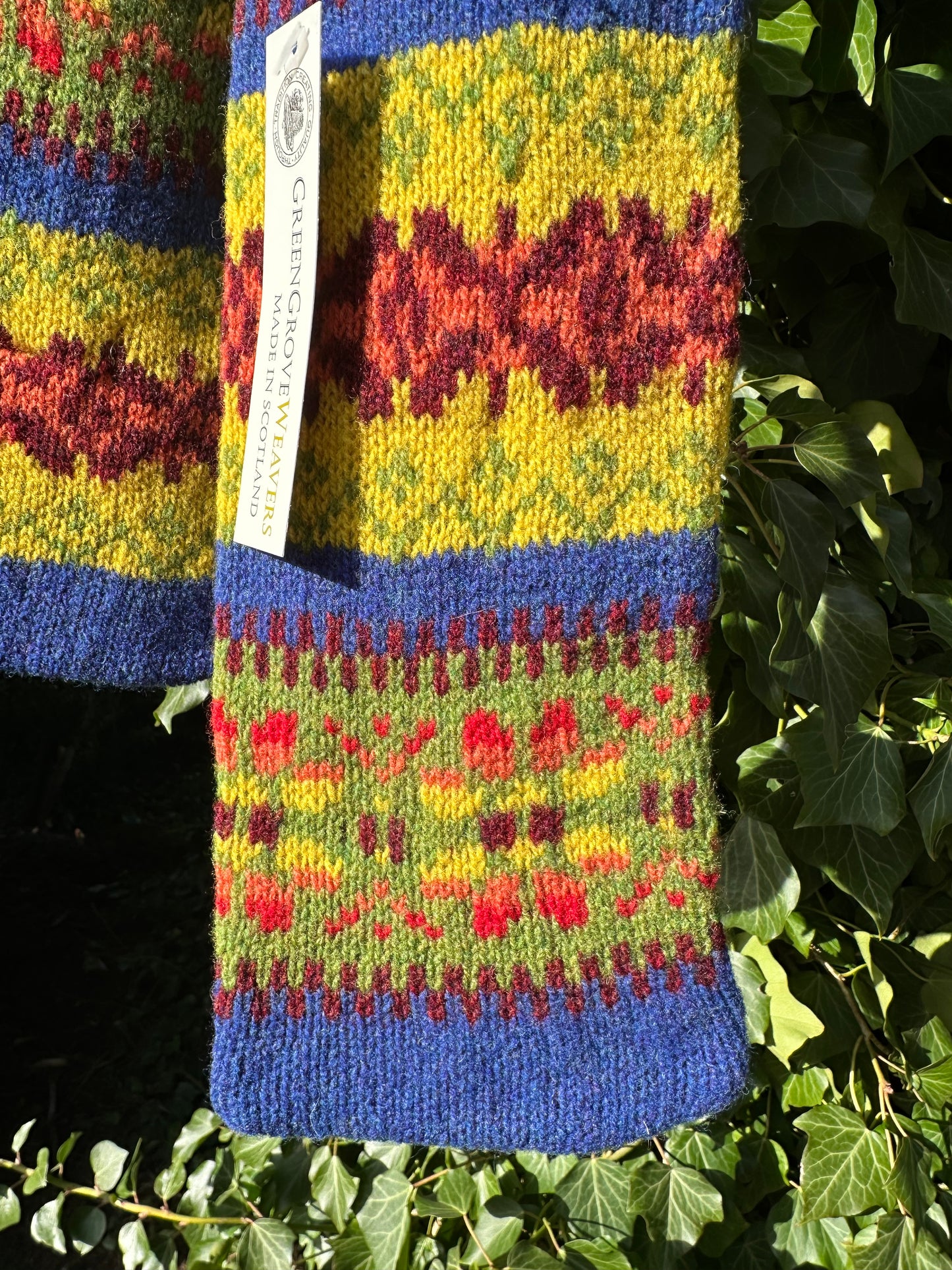 Green Grove Weavers Fairisle Scarf