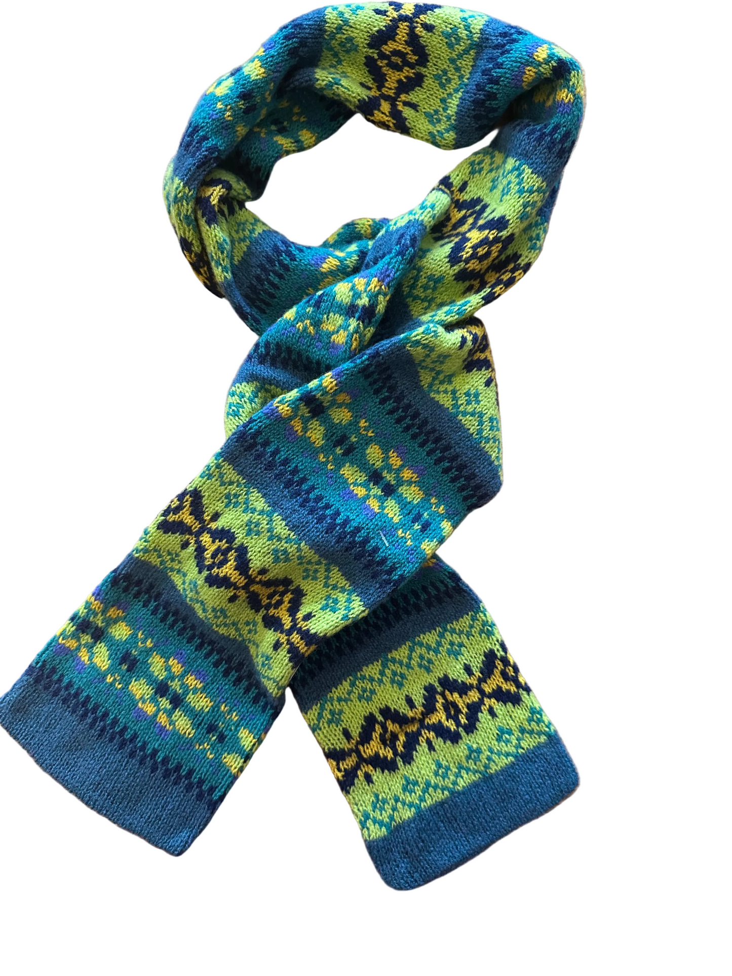 Green Grove Weavers Fairisle Scarf