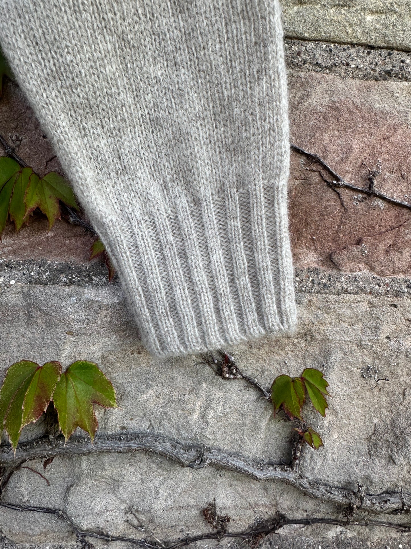 Scottish Shetland Fairisle Cardigan In Vellum
