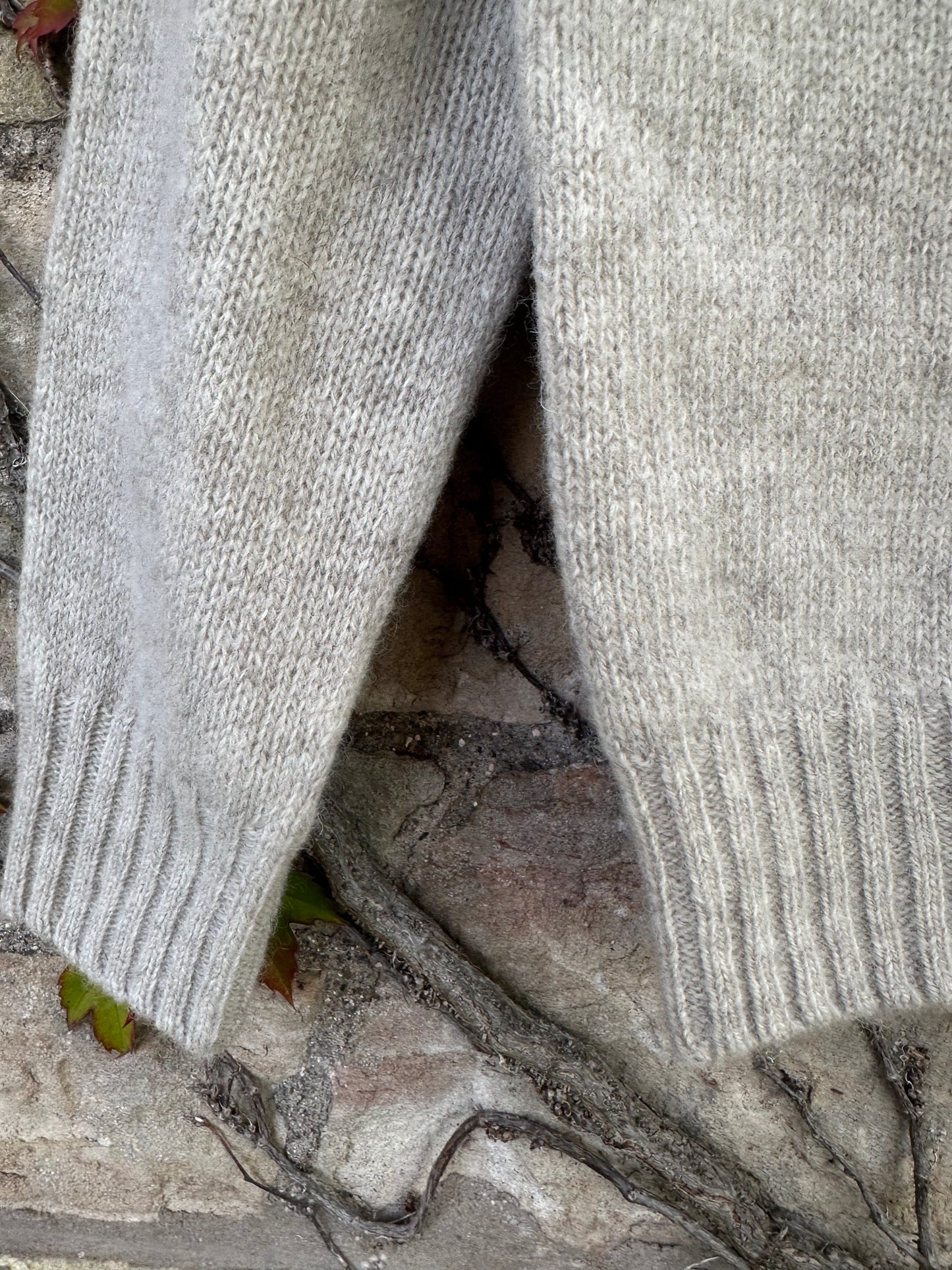 Scottish Shetland Fairisle Cardigan In Vellum