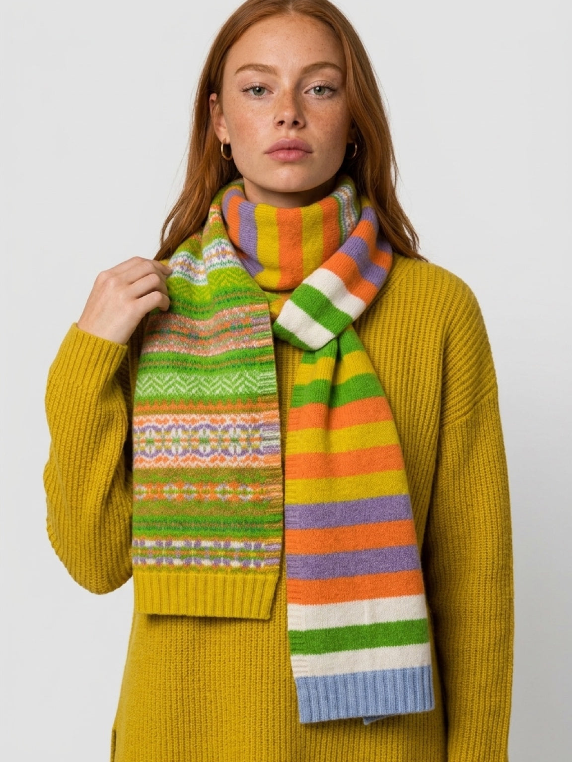 New Eribe Stobo Scarf In Coorie