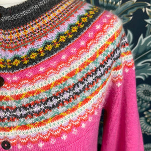Eribe Knitwear Alpine Cardigan In Fiesta