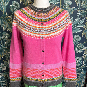 Eribe Knitwear Alpine Cardigan In Fiesta