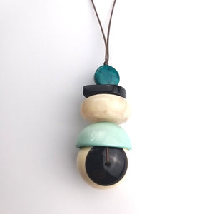 Suzie Blue Mj Resin Shaped Pendant