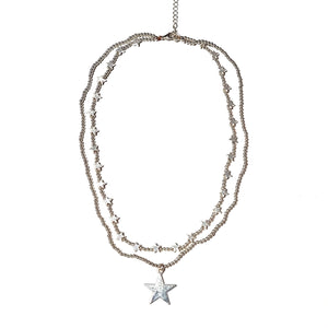 Tiny Star Double Strand Necklace