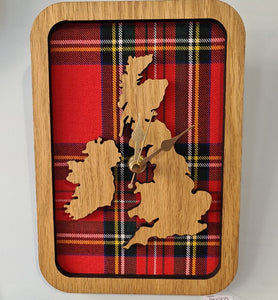 Scottish Tartan Clock