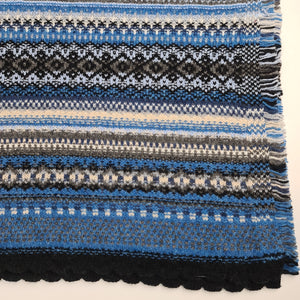 Eribe Knitwear Alpine Scarf In Mariner