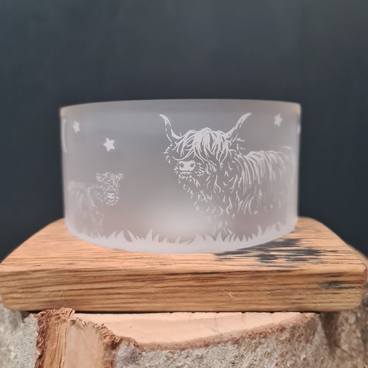 Scottish Whisky Barrel 'Coo' Tealight