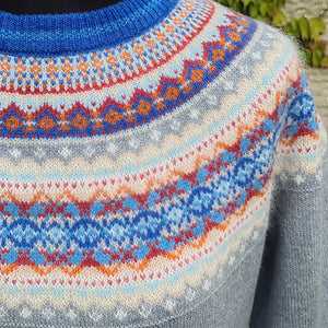 SALE Eribe Alpine Sweater Cornflower – Thistle And Tweed