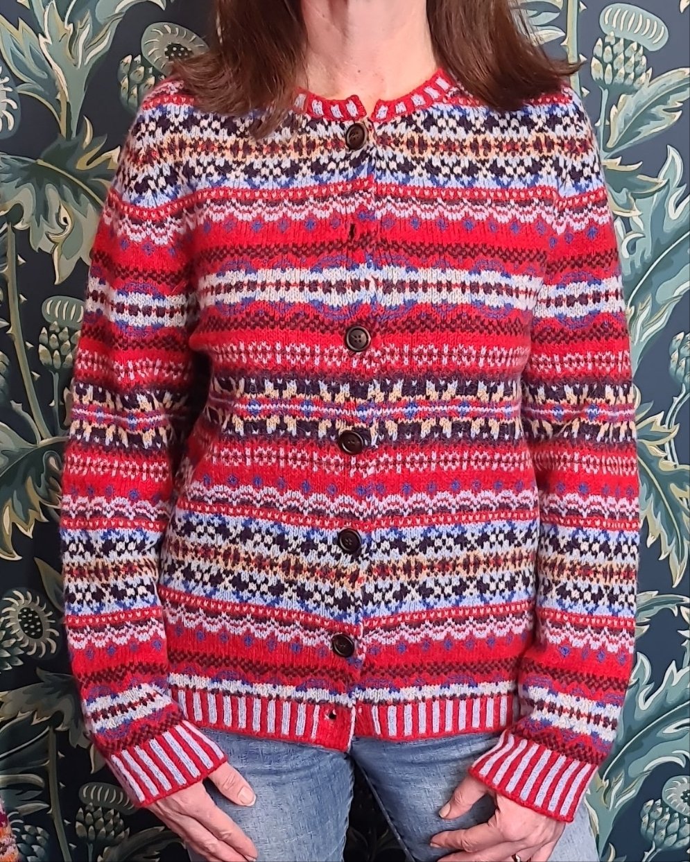 Eribe Westray Cardigan Poppy C4199