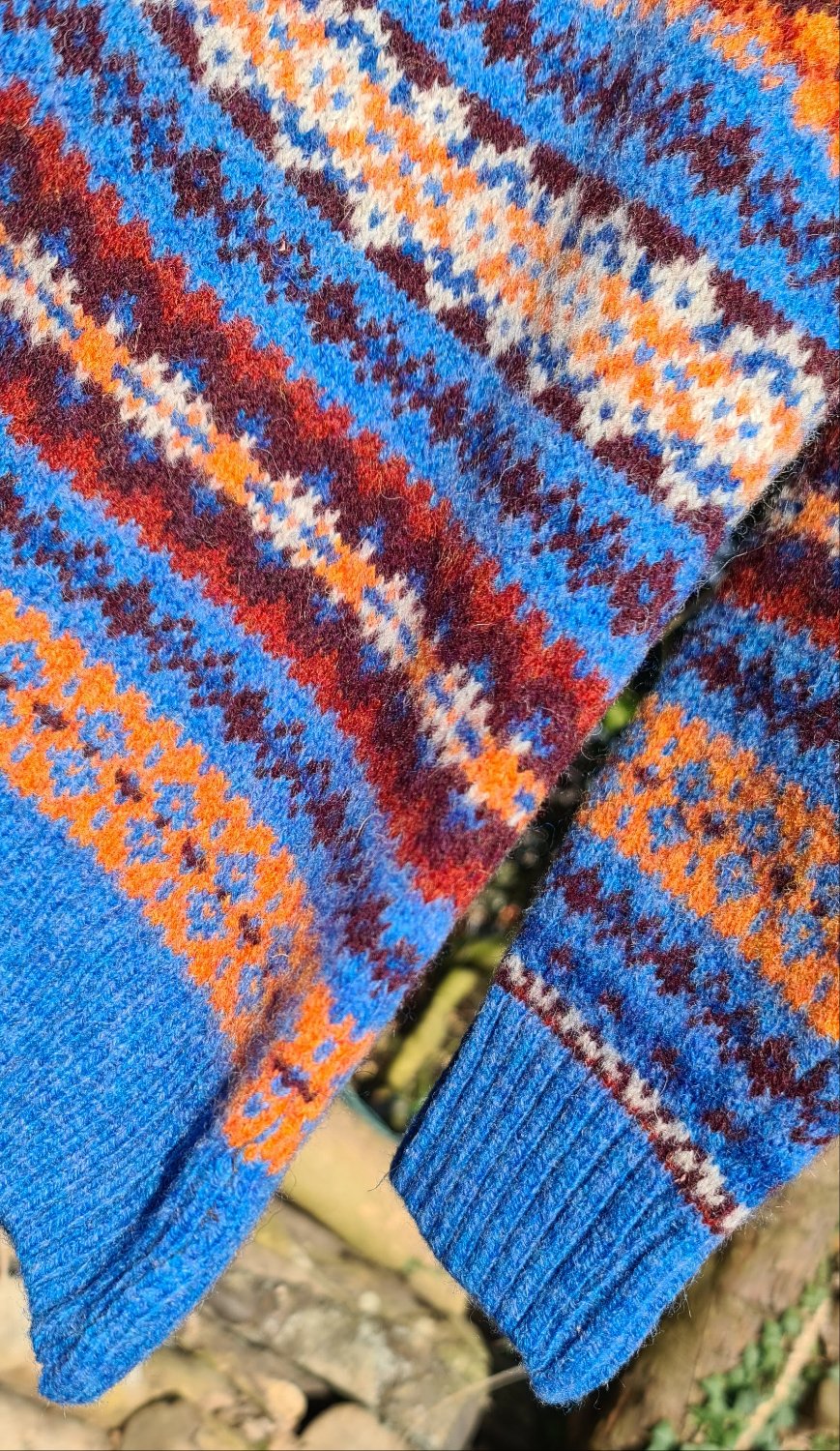 SALE Scottish Ladies Fairisle In 'Blue Toon'