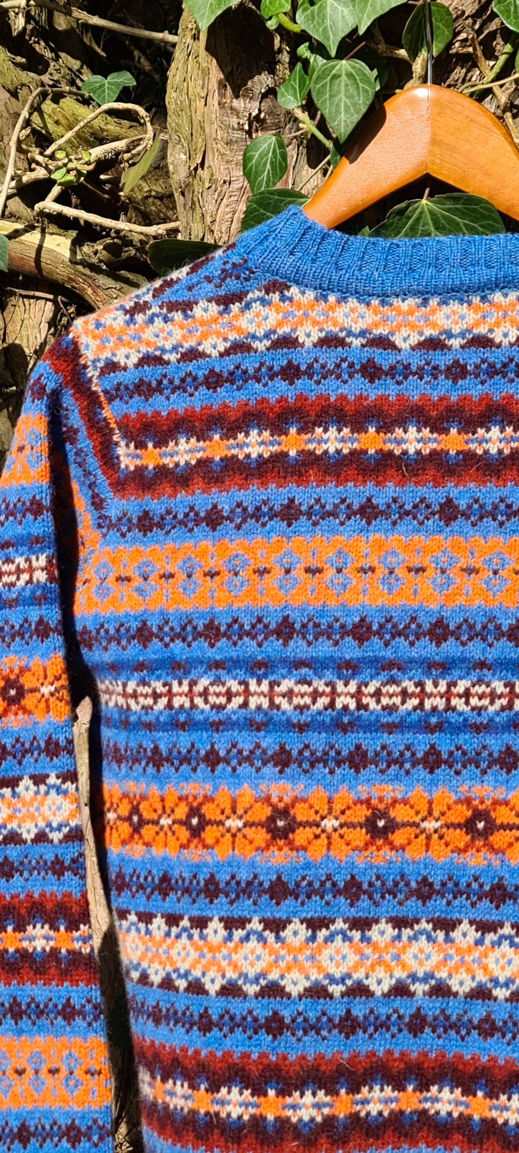 SALE Scottish Ladies Fairisle In 'Blue Toon'
