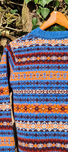 SALE Scottish Ladies Fairisle In 'Blue Toon'
