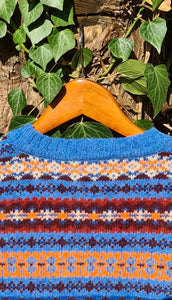SALE Scottish Ladies Fairisle In 'Blue Toon'