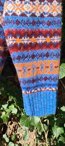 SALE Scottish Ladies Fairisle In 'Blue Toon'