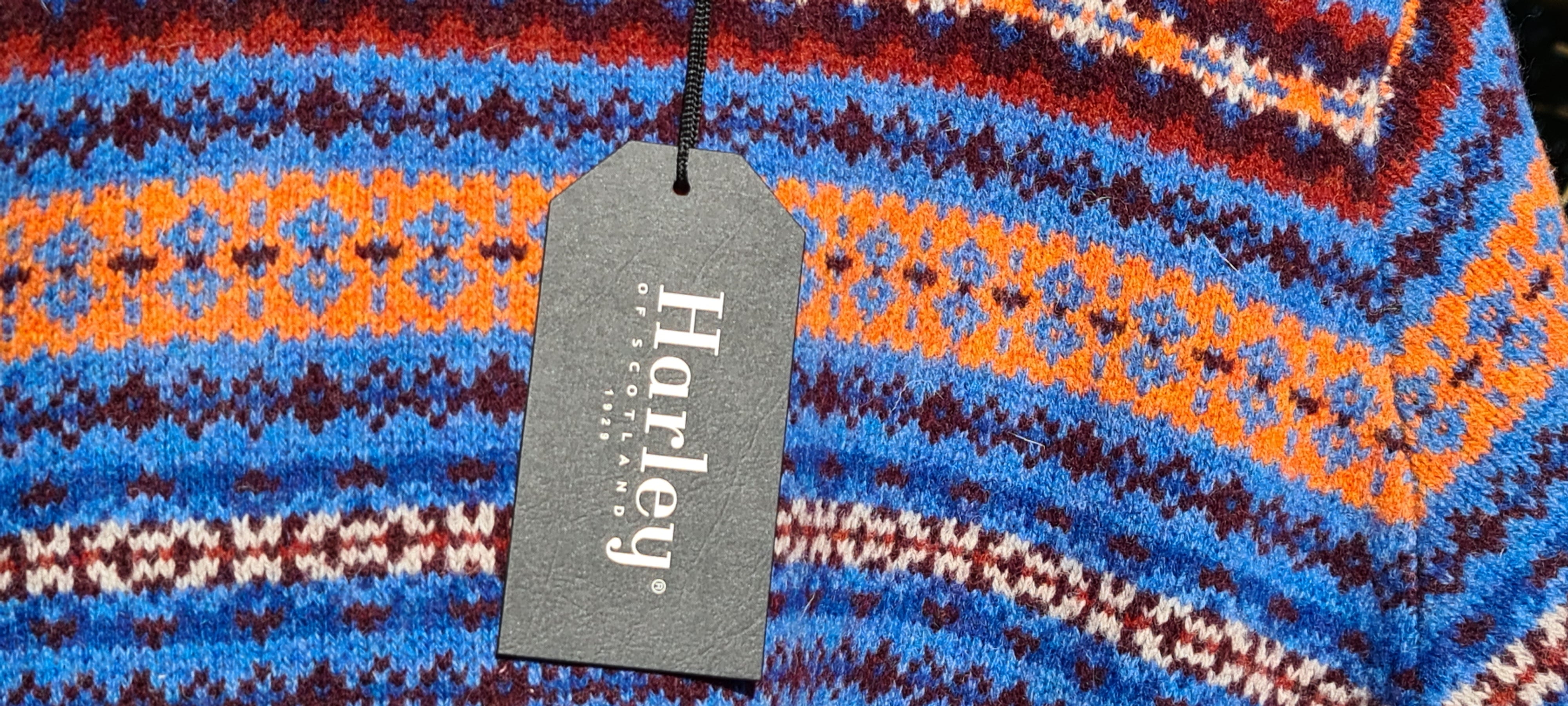SALE Scottish Ladies Fairisle In 'Blue Toon'