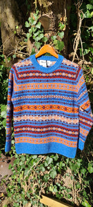 SALE Scottish Ladies Fairisle In 'Blue Toon'