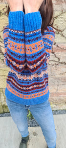 SALE Scottish Ladies Fairisle In 'Blue Toon'