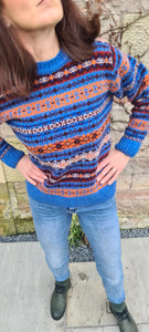 SALE Scottish Ladies Fairisle In 'Blue Toon'