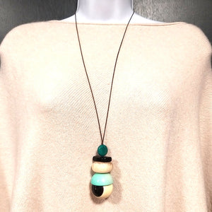 Suzie Blue Mj Resin Shaped Pendant