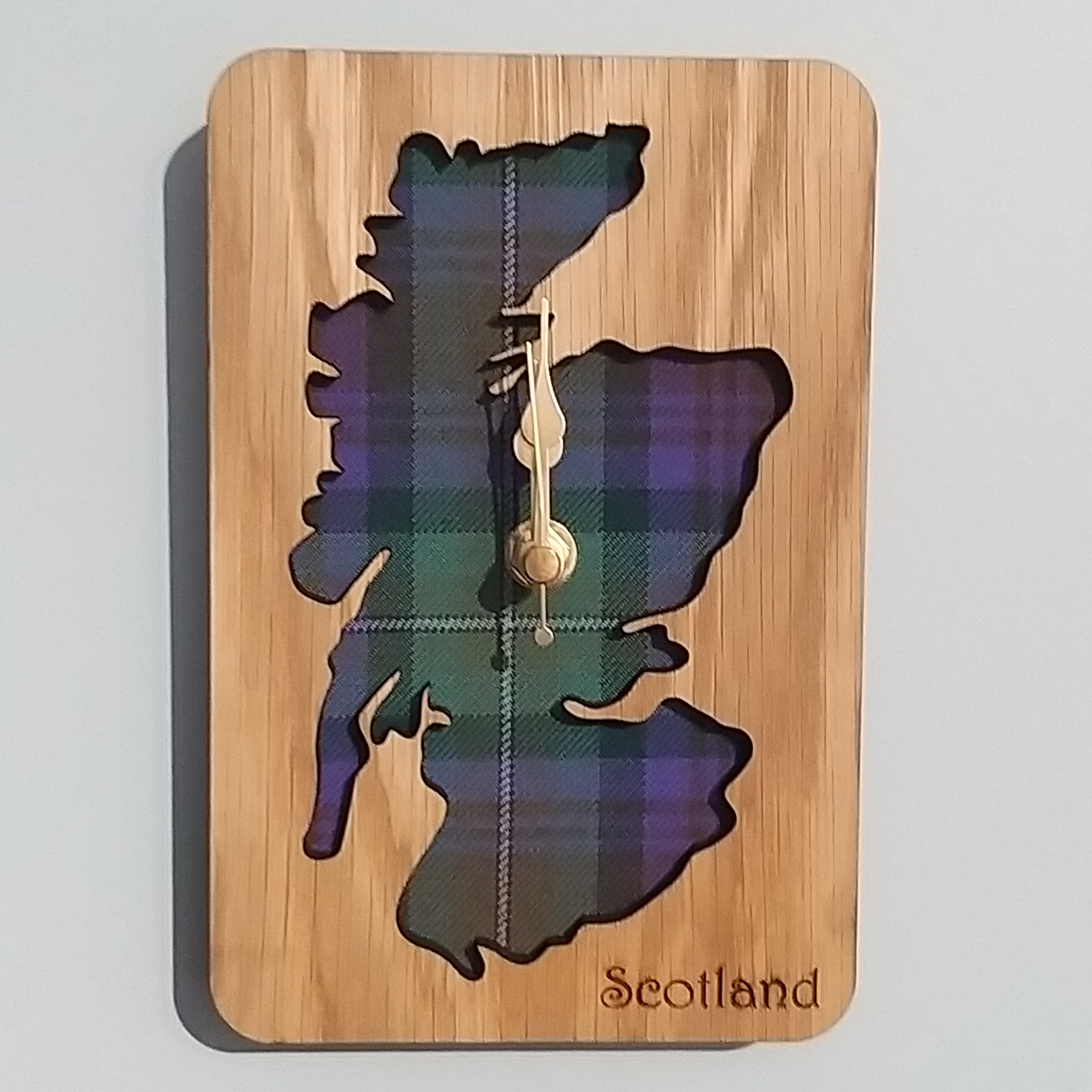 Scotland Tartan Wall Clock