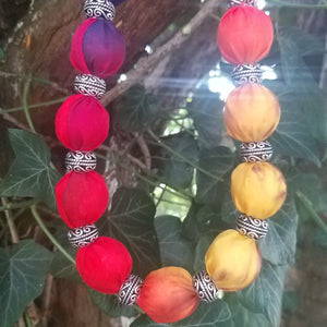 Scottish Rainbow Silk Necklace