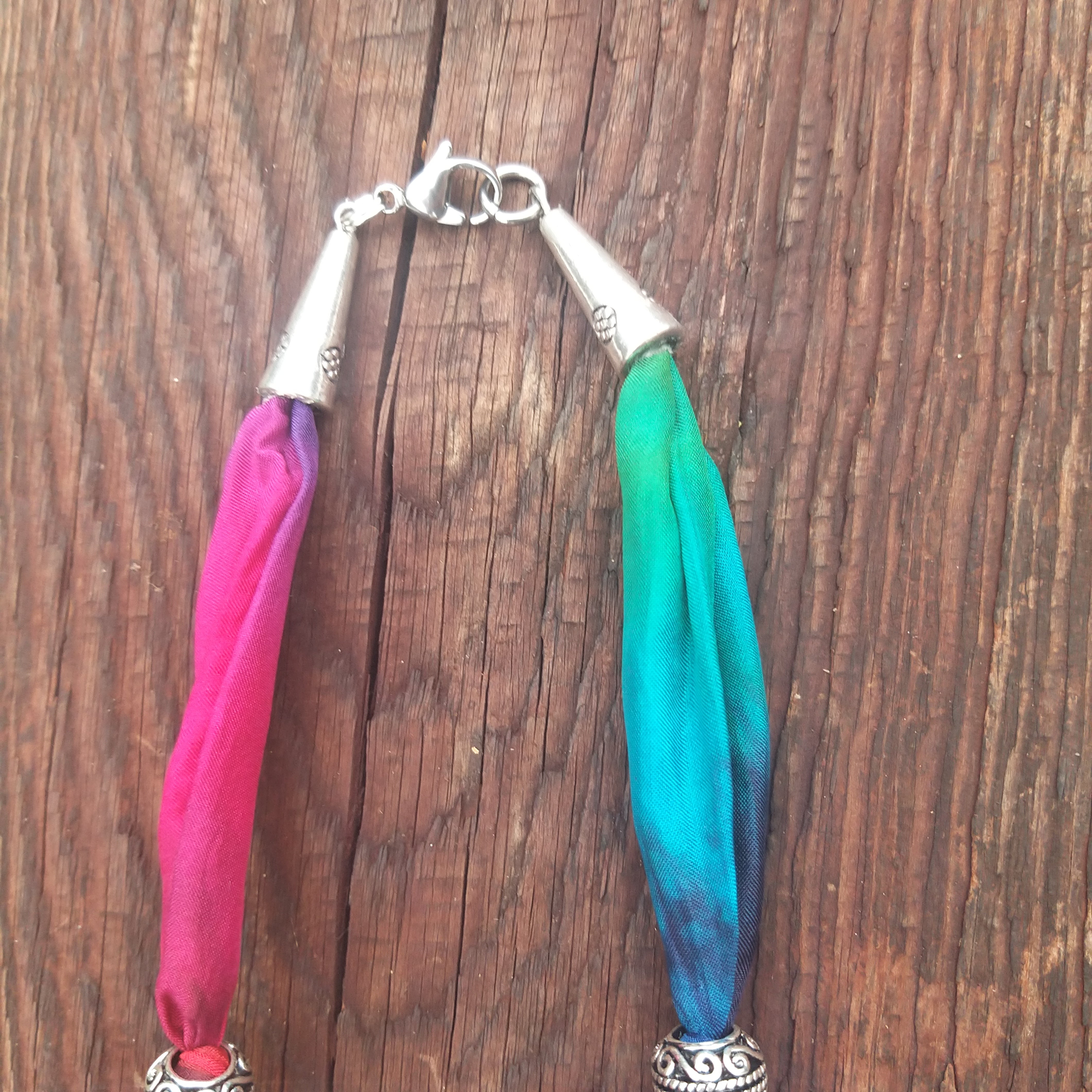 Scottish Rainbow Silk Necklace