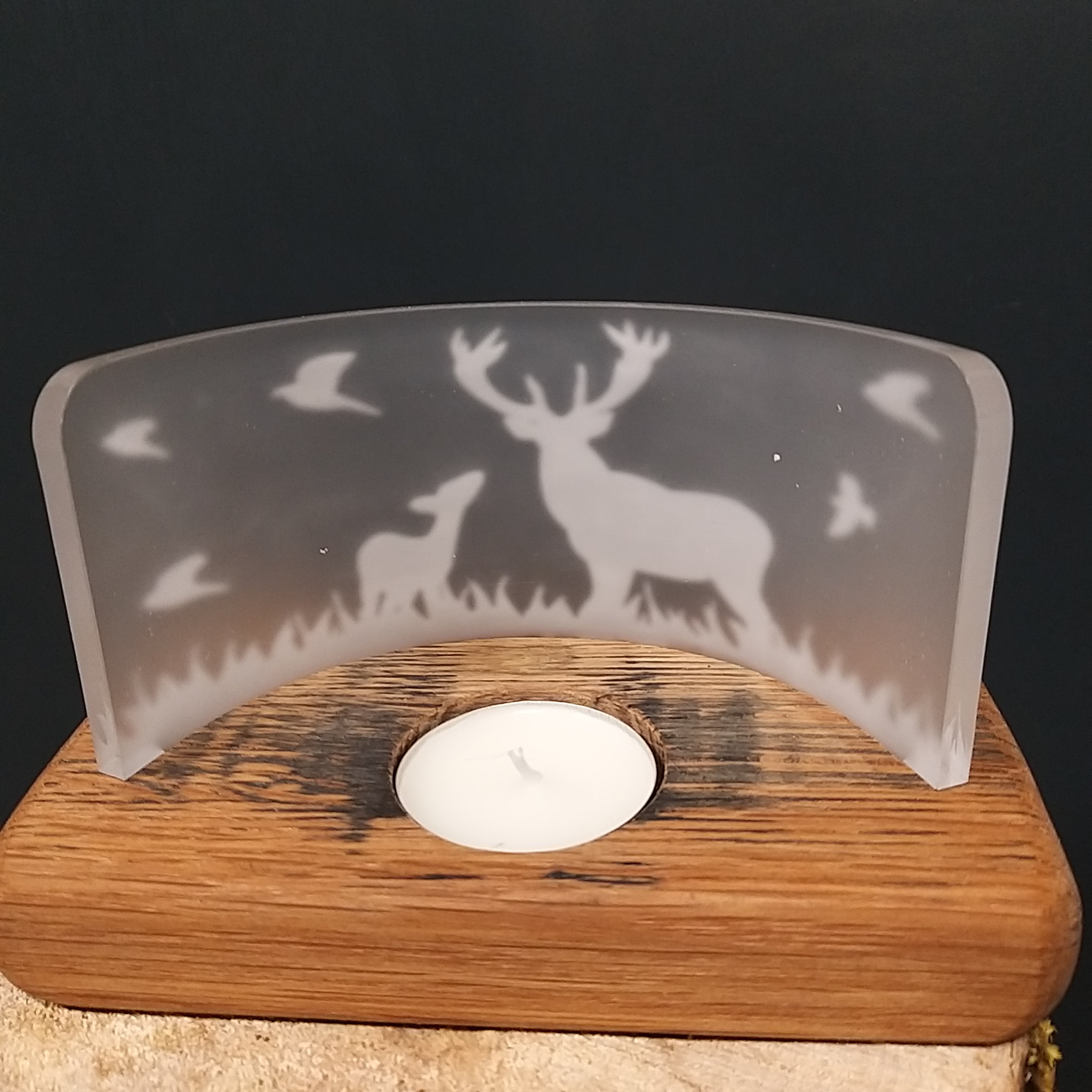 Scottish Handcrafted Stag Single Tealight