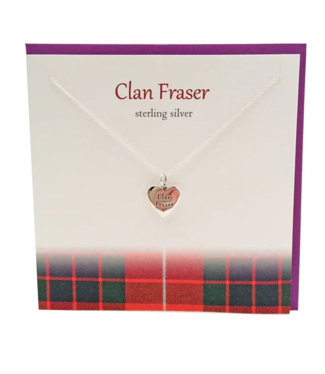 Scottish Clan Fraser Sterling Silver Necklace
