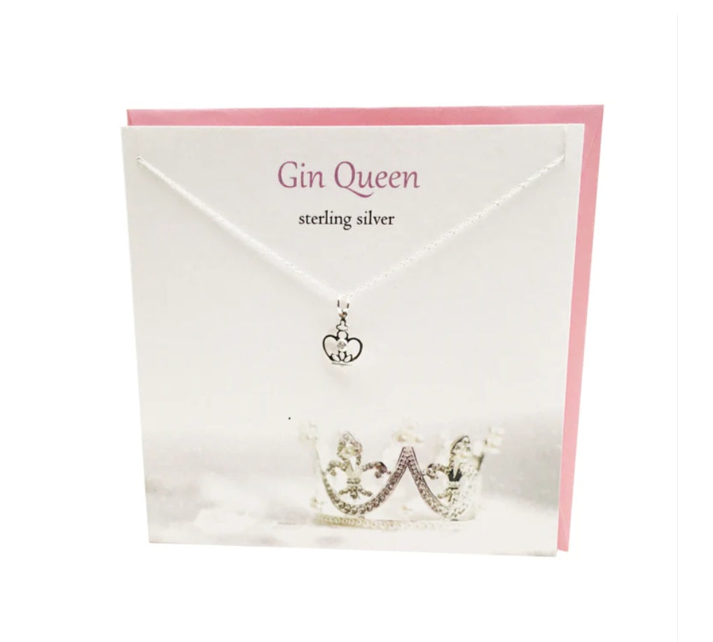 Scottish Gin Queen Sterling Silver Necklace
